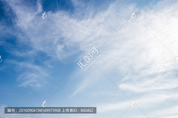 藍天白云,云朵,天空,高空