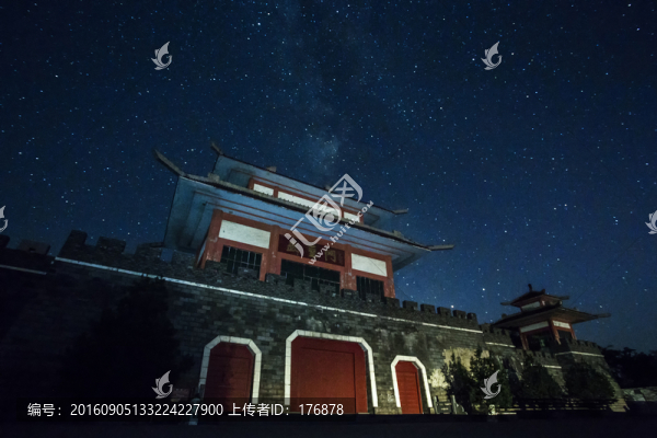 濟(jì)南七星臺(tái)武圣門夜景JPG