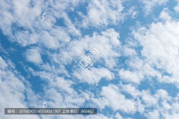 藍天白云,夏日晴空,夏日白云