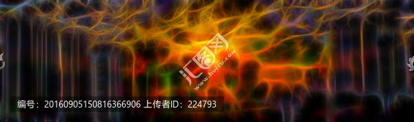 泉城日出抽象畫