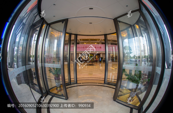 玻璃門,酒店,電動門