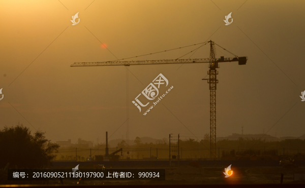 塔架,建筑工地