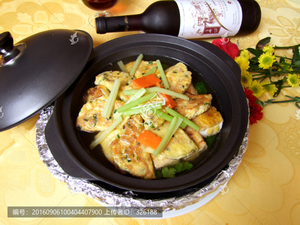 豆角釀豆腐煲