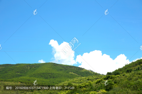 云南風(fēng)光,藍(lán)色天空