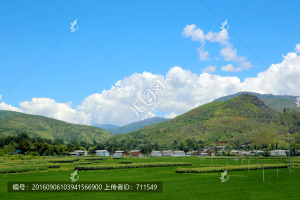 云南山區(qū)田園風光