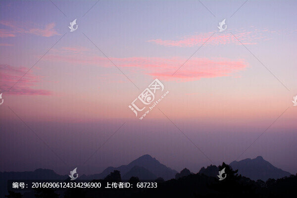 黃山風(fēng)光,黃山朝霞