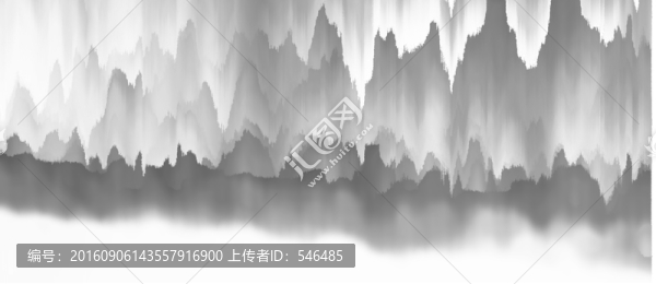 水墨裝飾畫,合層