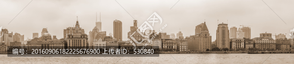上海老外灘全景,大畫幅