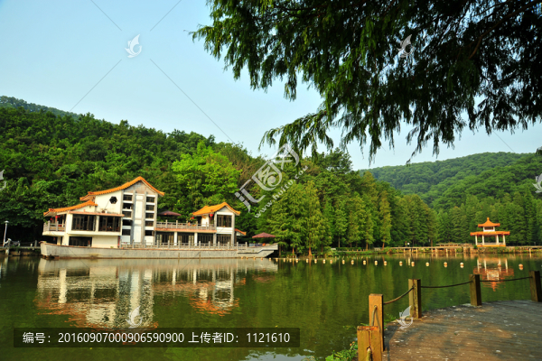 深圳仙湖植物園石船和亭子