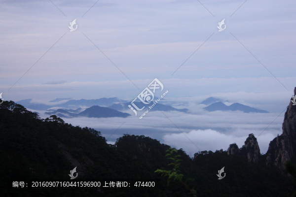 黃山,云海,云霧,怪石