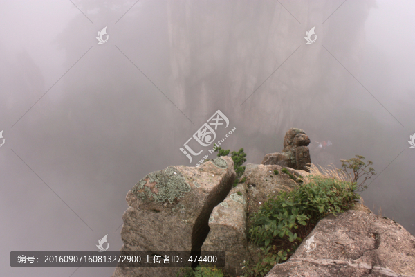 黃山,云海,怪石,石頭,山頂