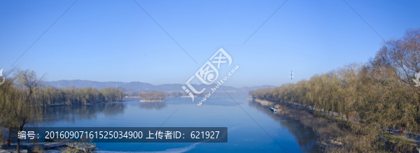 頤和園昆明湖全景圖