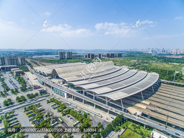 武漢高鐵火車站全景