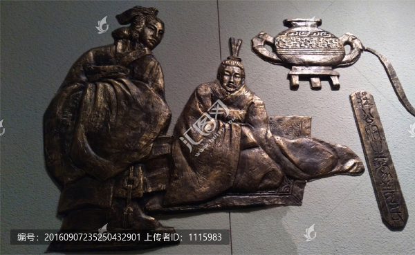 春秋戰(zhàn)國浮雕墻壁畫