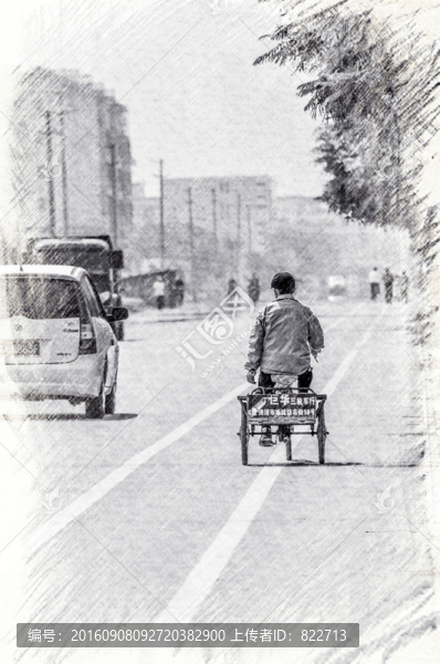 馬路,素描