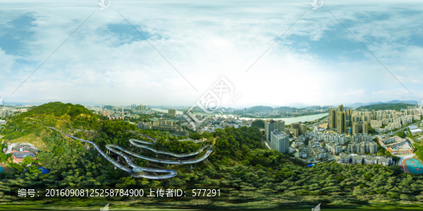金牛山福道航拍全景圖