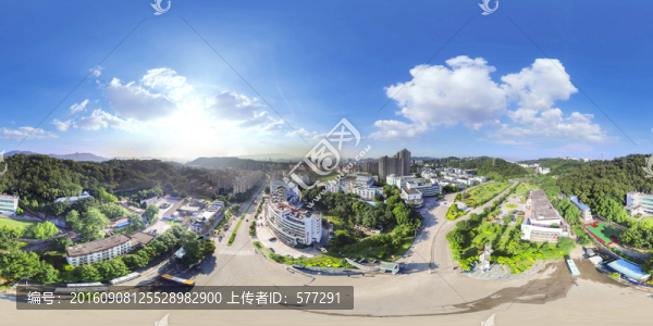 福州軟件園大門航拍全景