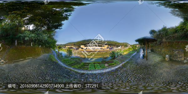 土樓福裕樓全景圖