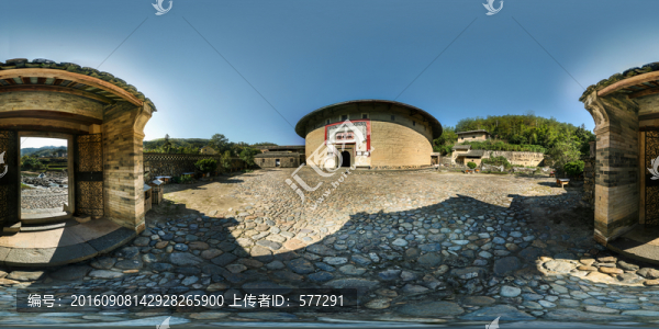 永定土樓振福樓360全景圖