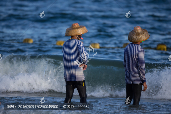 沙灘,海灘,月亮灣