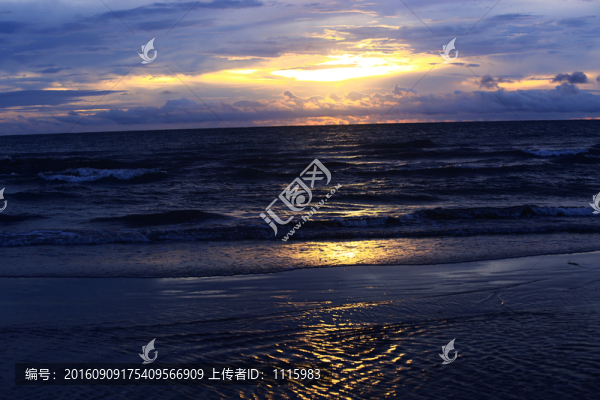 海上日落