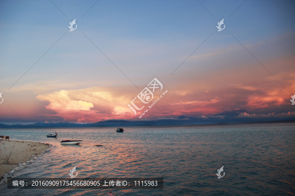 海上霞光