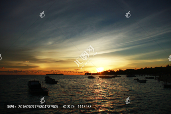 海上漁船