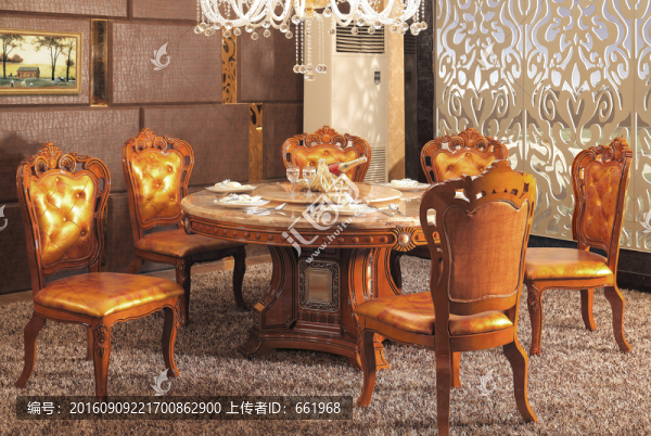 圓臺(tái),餐椅,新古典家具