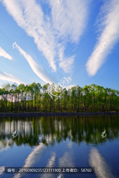 湖泊云景