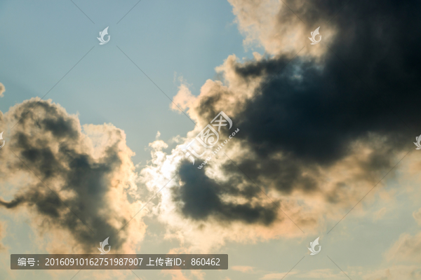 烏云,天空