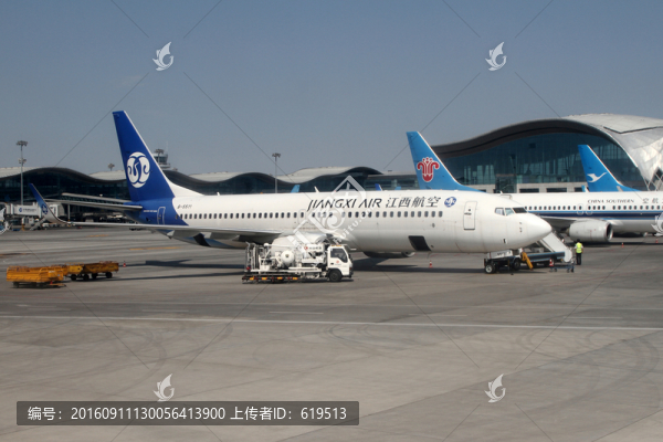 江西航空的飛機(jī)在烏魯木齊