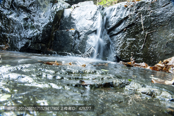 瀑布,流水