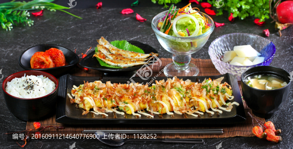 素菜雞蛋卷套餐