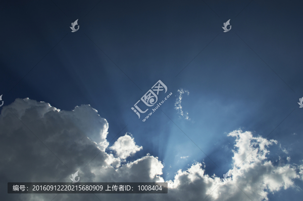 高清藍天白云陽光霞光背景素材
