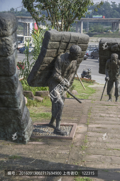 茶馬古道,雕塑