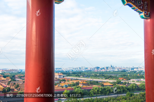 鳥瞰紫禁城,故宮一角,北京風(fēng)景