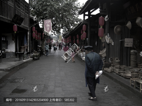 懷舊黑白古鎮(zhèn)街拍