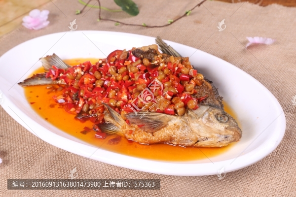 招牌豆子蒸邊魚