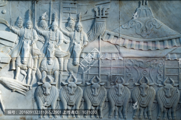 漢白玉浮雕