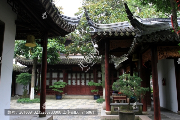 飛檐翹角,蘇州寒山寺
