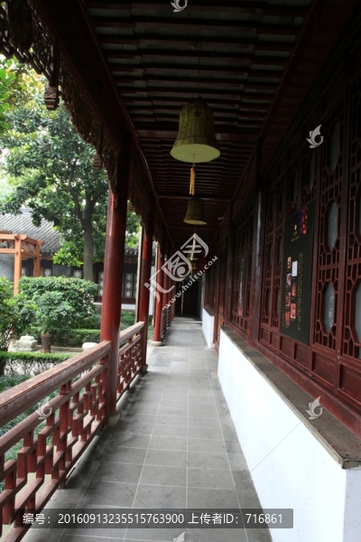 走廊,寒山丈室,蘇州寒山寺