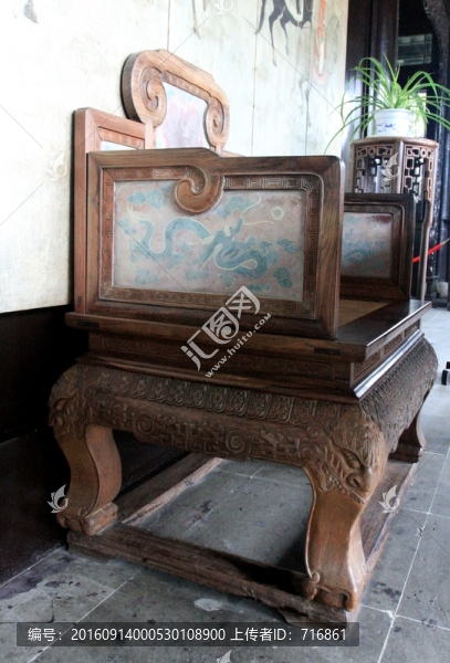 龍椅,清代家具,虹飲山房