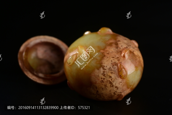 玉石,漢代禪形玉罐