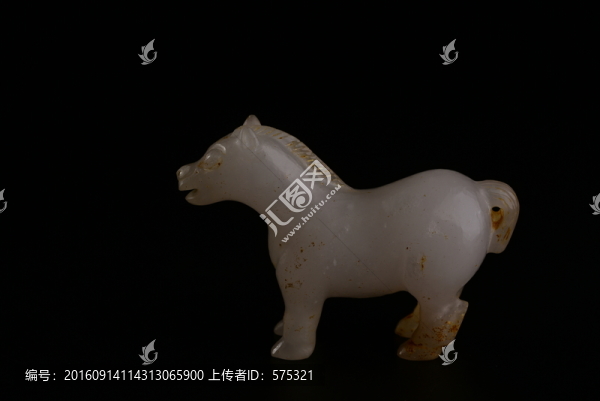 玉石,白玉馬