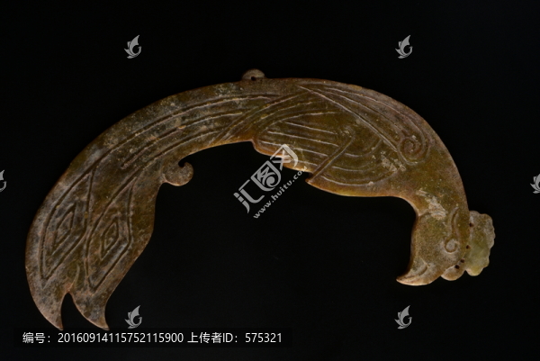 玉石,漢代鳳凰玉佩