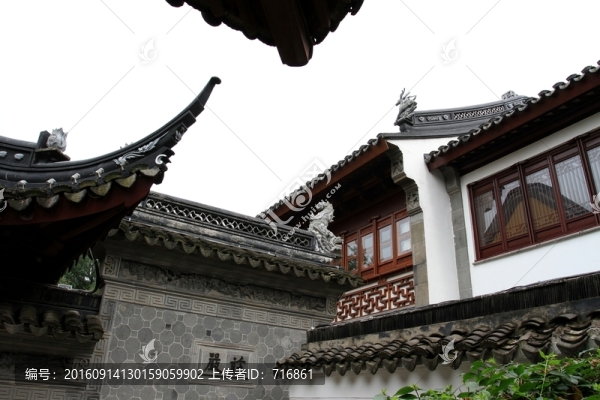 飛檐翹角,蘇州寒山寺