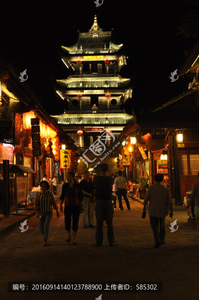 古城夜景