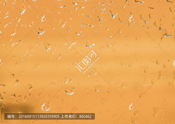 玻璃上雨水