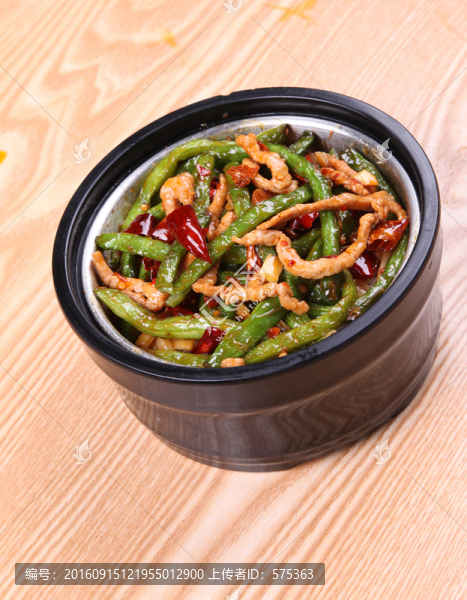 干煸四季豆肉絲