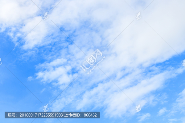 藍天白云,夏日晴空,夏日白云